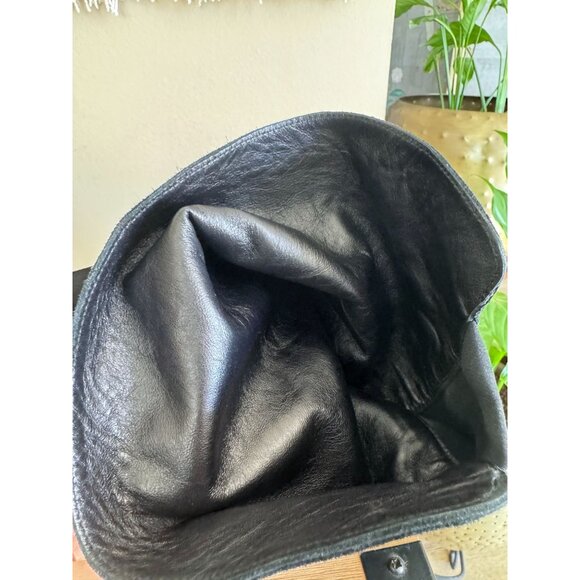 Stuart Weitzman Hitest Black Suede Leather Mid Block Heel Over The Knee Boots - Picture 14 of 16